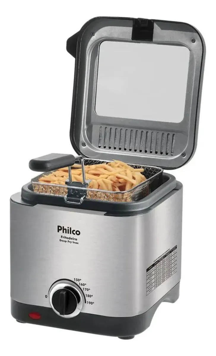 Fritadeira Elétrica Deep Fry 900W Inox 1,8l Philco