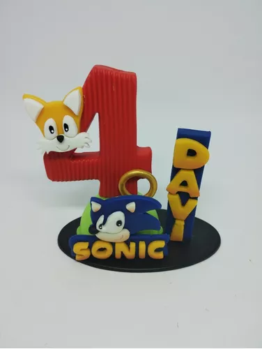Sonic: Correndo + Argola + Vela (topo Biscuit)