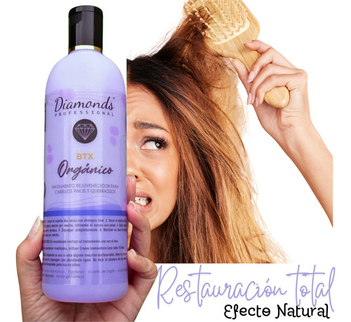 Tratamiento Botox Orgánico Diamonds 250ml Para Cabellos Fino