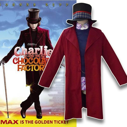 Ropa De Cosplay De Willy Wonka De Charlie Y La Fábrica De Chocolate