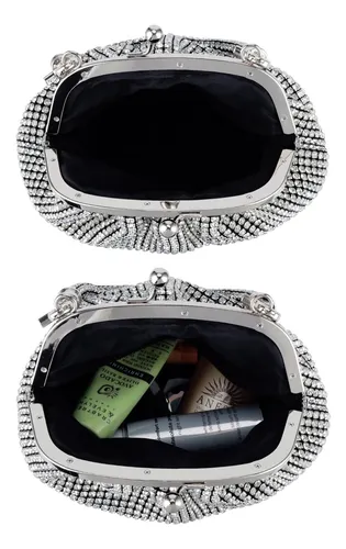 Bolso De Mano Con Diamantes De Imitación Gripit Para Mujer N