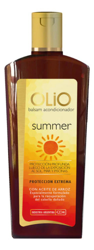Olio Summer Acondicionador + Shampoo 420g + Blonda Aclarante