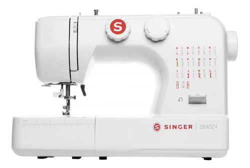 Máquina de coser recta Singer SM024-RD portable blanca 220V