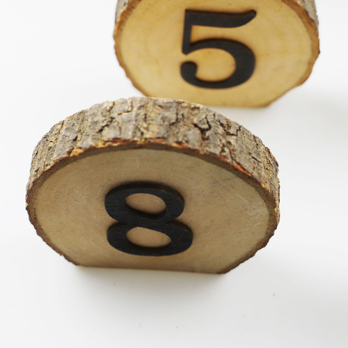 Números De Mesa De Madera Rústicos Para Decoración De Boda,