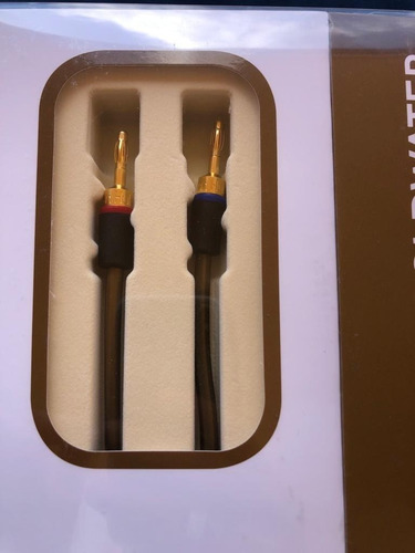 Imagen 2 de 4 de Cable Parlantes Van Den Hul Goldwater 2 X 3 Mts Banana