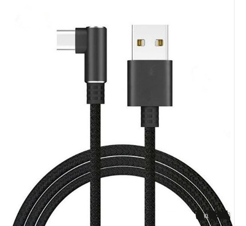 Imagen 1 de 3 de Cable Usb C 90 Grados Carga Rapida Compatible Con Samsung