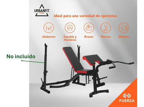 Banco Para Ejercicio Con Pesas, Mancuernas Y Barra (Usado)