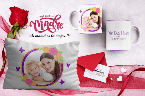 Diseños Almohadones Y Tazas Día De La Madre Sublimación P84