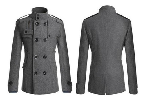 Chaqueta De Hombre De Lana De Corte Medio Y Corte Ajustado 1