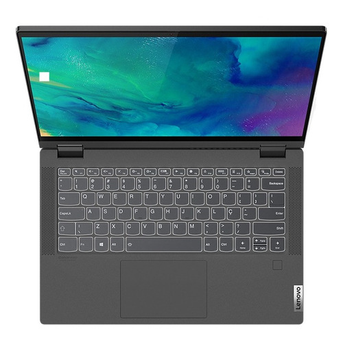 Notebook Lenovo IdeaPad 14IIL05  graphite gray táctil 14", Intel Core i5 1035G1  16GB de RAM 512GB SSD, Intel UHD Graphics 1920x1080px Windows 10 Home