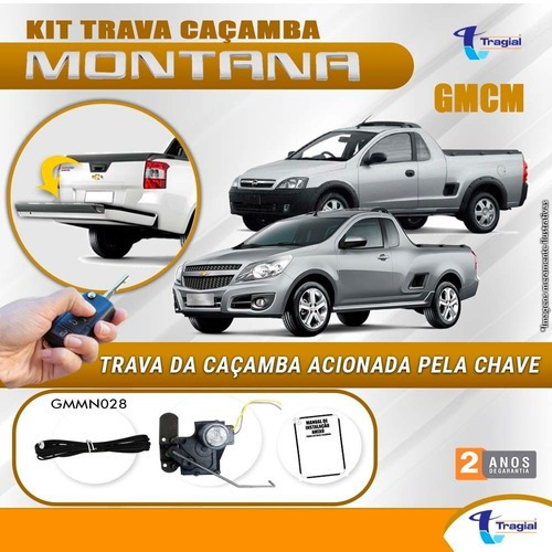 Imagem 2 de 4 de Kit Trava Caçamba Tragial Gmcm Gm Chevrolet Montana (todas)