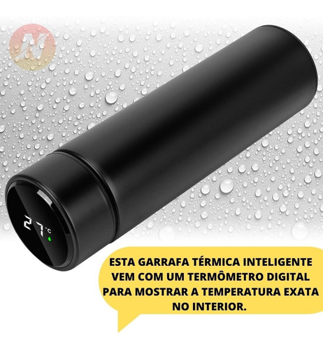 Imagem 2 de 6 de Garrafa Térmica Para Bebidas 500ml Café Agua Viseira Digital