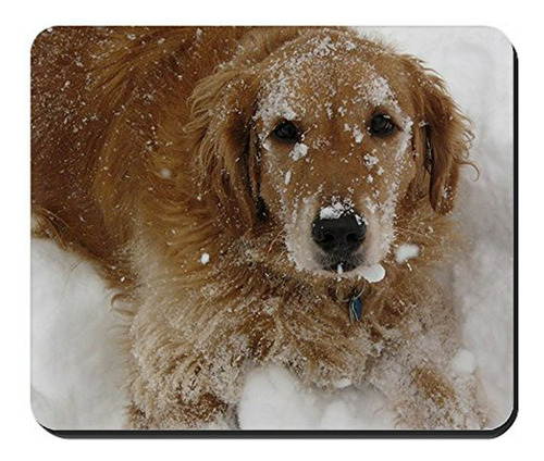 Pad Mouse - Cafepress Golden Retriever In The Snow Alfombril