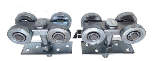Carro 170 Acero Roma Corredizohasta 150 Kilos Kit X 2un 32mm