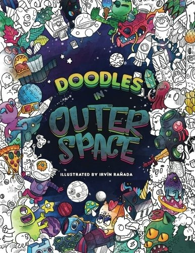 Doodles In Outer Space  Adult Coloring Books Relax On An Int