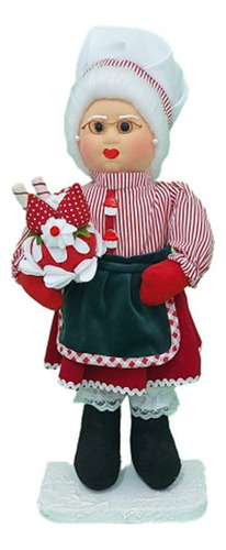 Boneco Natal Mamãe Noel Confeiteira Padaria Decoração 80cm