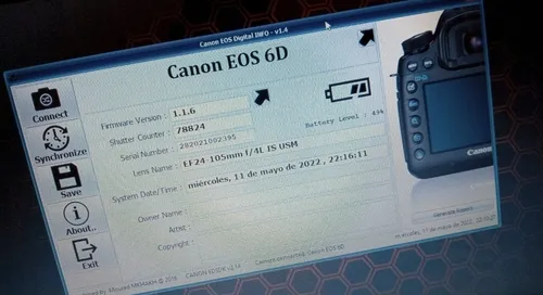 Camara Canon 6d (wg) Con Lente Canon 24-105 F 4 (Usado)