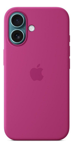 Capa Com Magsafe iPhone 16, Apple, Silicone Fúcsia