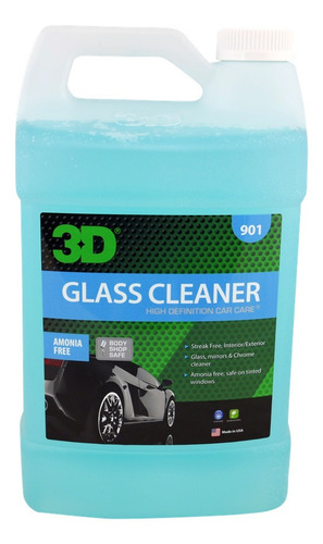 Imagen 1 de 1 de 3d Glass Cleaner Limpiador De Vidrios 1gal.