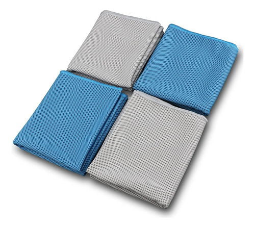 4 Packs Cooling Towel (40 X 12 ), Ice Towel, Microfiber Towe