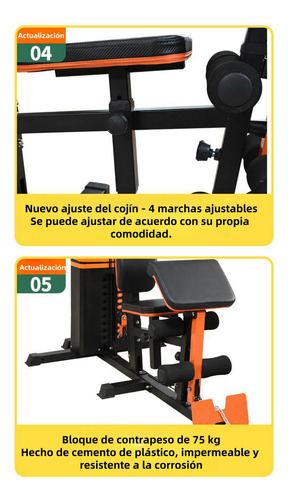 Gimnasio Multifuncional Uso Rudo Multiestacion Brazo Pierna