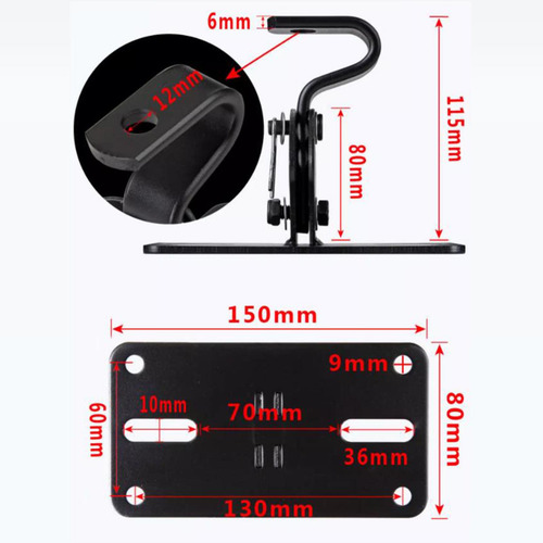 Soportes De Pared Para Altavoces, Soporte De Altavoz Negro