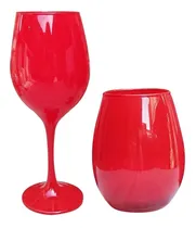Comprar 12 Vasos Copon Rigolleau + 12 Copas Barone Vino Color Pleno