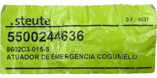 Botão De Emergência Cogumelo Steute 8602c3-015-b