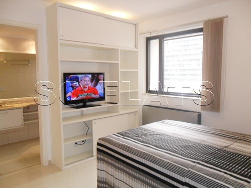 Imagem 7 de 15 de Flat Para Moradia Ou Investimento Nos Jardins - Sf34244