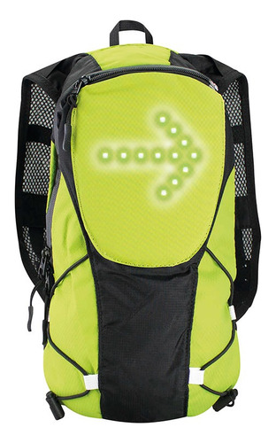 Mochila Led Ciclista Liviana 12 L Con Control Remoto