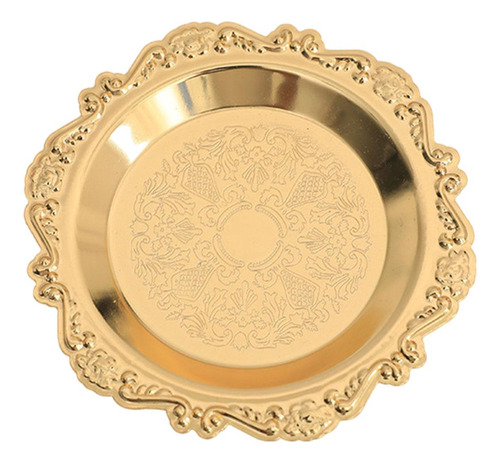 Bandeja De Refrigerios Plato De Postre 11cm Oro Oro 11cm