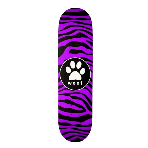 Longboard Completo Eléctricos Rayas Cebra Púrpura; Huella