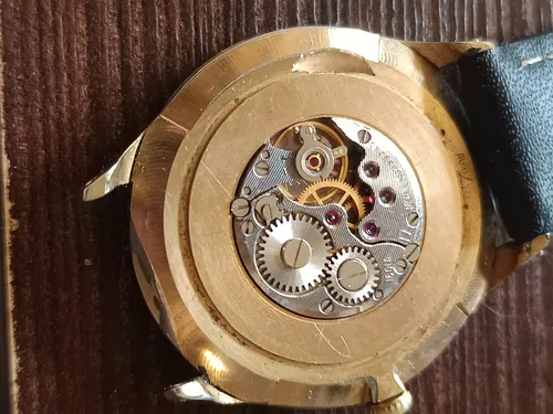 Reloj Pulsera A Cuerda Varon Vintage Enchapado 18kl.cornavin