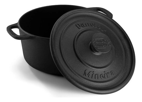 Caçarola Estilo 16 Redonda Com Alça De Ferro Panela Mineira