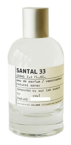 Le Labo Santal 33 Eau De Parfum, 3.4 fl Oz