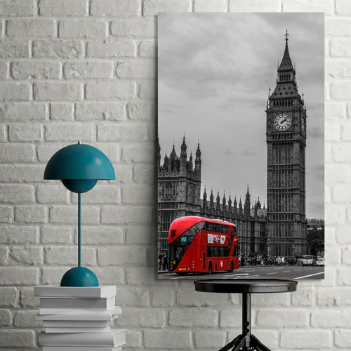 Cuadro Decorativo Ciudades Londres Vintage (80x50 Cm)