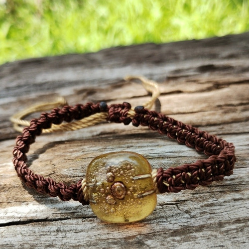 Imagen 4 de 5 de Pulsera Tejida Macramé Soda Burbuja