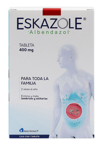 Eskazole 400 Mg 1 Caja 1 Tableta