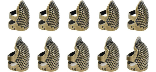 10pcs Cobre Dedal De Costura Protector De Dedos Accesorios