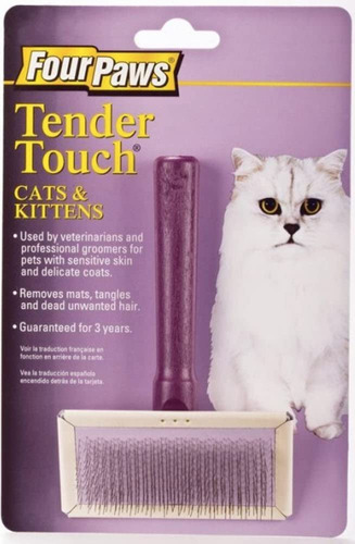 Four Paws Cepillo De Alambre Para Gatos Tender Touch Slicker