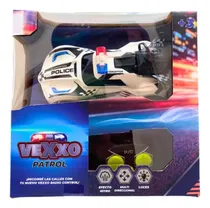 Comprar Auto Vexxo Patrulla Policia Radio Control Con Luz Lanza Humo