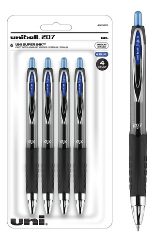 Uniball Bolígrafos De Gel, 207 Signo Gel Con Punta Media De