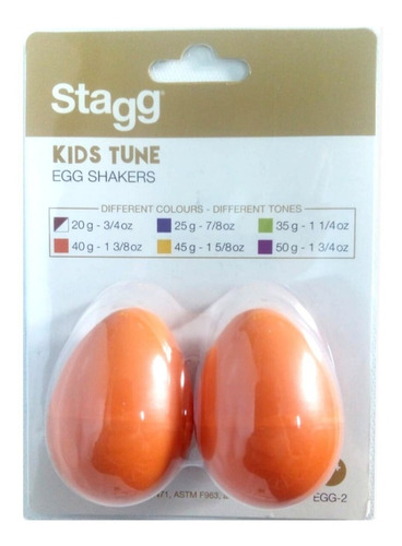 Par De Huevos Ritmicos Stagg 40g - Egg2 Huevitos Shaker