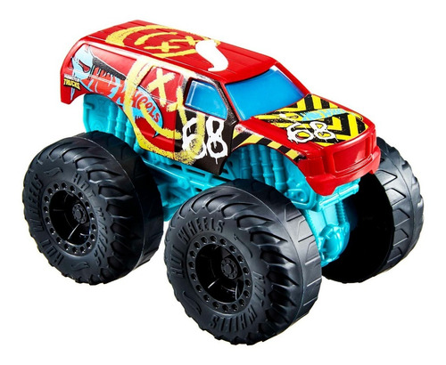 Vehículo Hot Wheels Monster Trucks Luces Y Sonido Demo Derby Color Multicolor