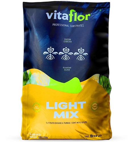 Sustrato Vitaflor Lightmix 50 Litros Terrafertil - Up