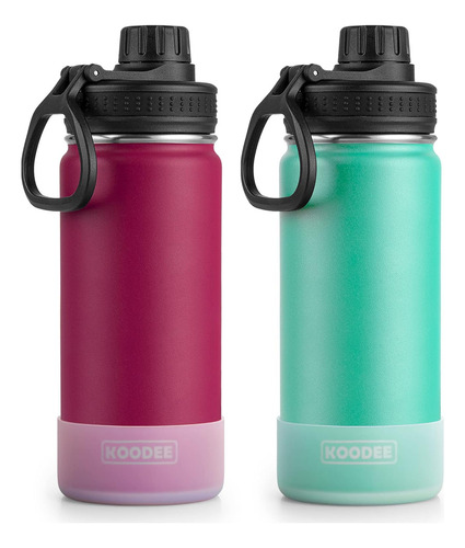 Koodee Botella De Agua Para Niños De 16oz Paquete De 2, Term