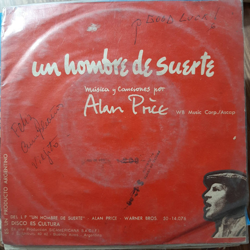 Simple Sobre Alan Price Un Hombre De Suerte Mh C25