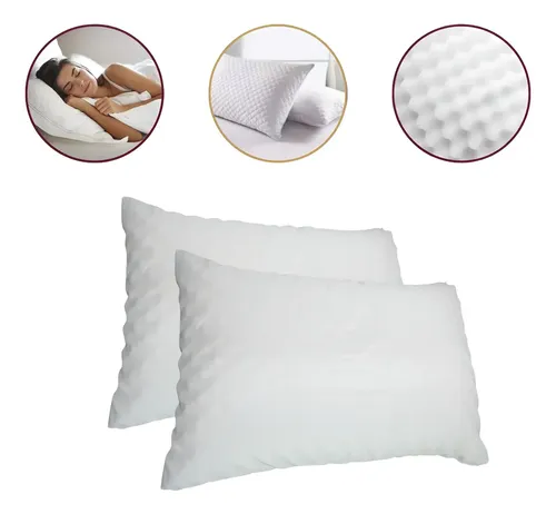 Kit Com 2 Travesseiros Anti Ronco Magnético Ortopédico Branco