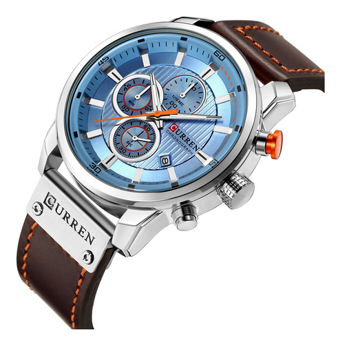 Curren M8291 Men Relógio De Pulso Pulseira De Couro Luxo