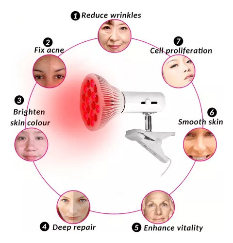 Aparelho Infra Vermelho + Lâmpada 220v 54w Led Fisioterapia
